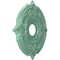 Ekena Millwork Attica PVC Medallion (Canopies up to 5 5/8"), 16"OD x 3 1/2"ID x 1"P, Metallic Sea Mist CMP16ATFSM - alternate 5